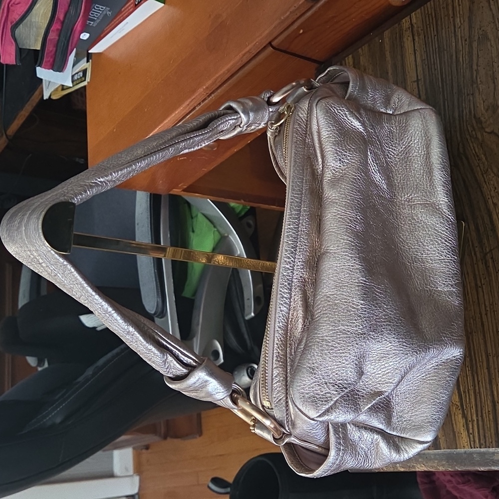 Coach Parker 2008 13465 Shoulderbag Rosegold Metallic Leather $399 Retail GUC - Picture 4 of 16